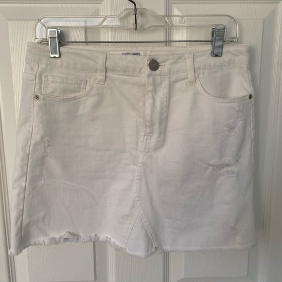 White Denim Skirt - Picture 2 of 4